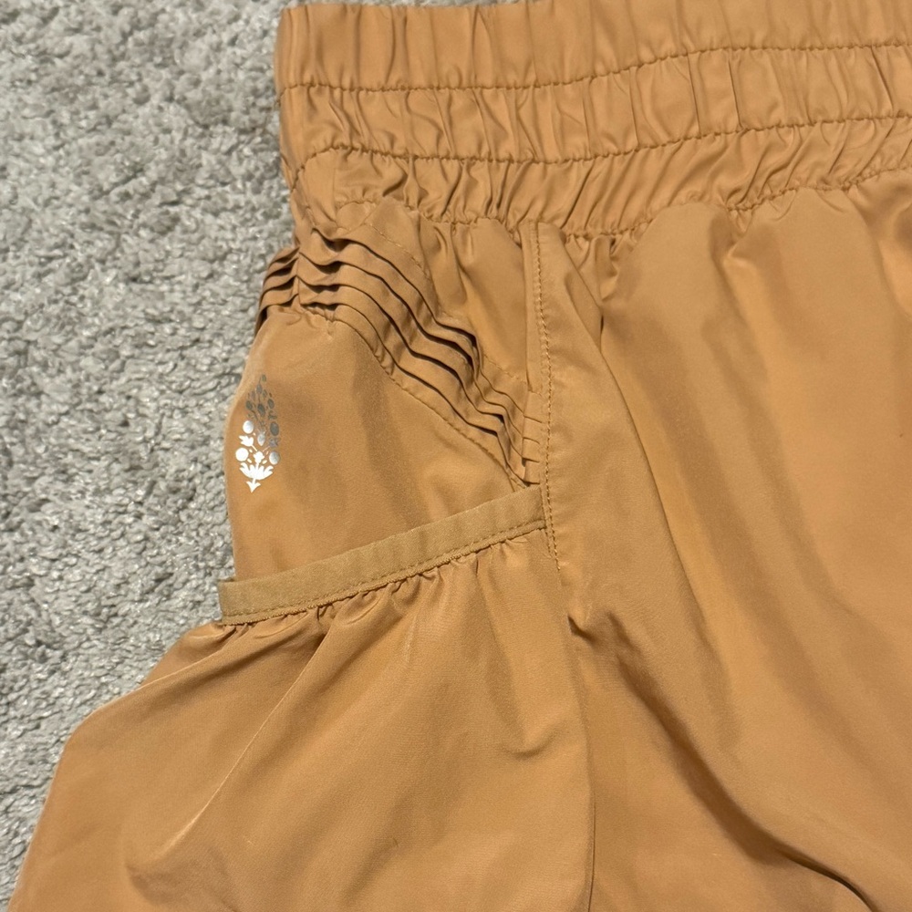 Free People Movement’s The Way Home High-Waisted Shorts in Mustard Sz: XS - Picture 4 of 10